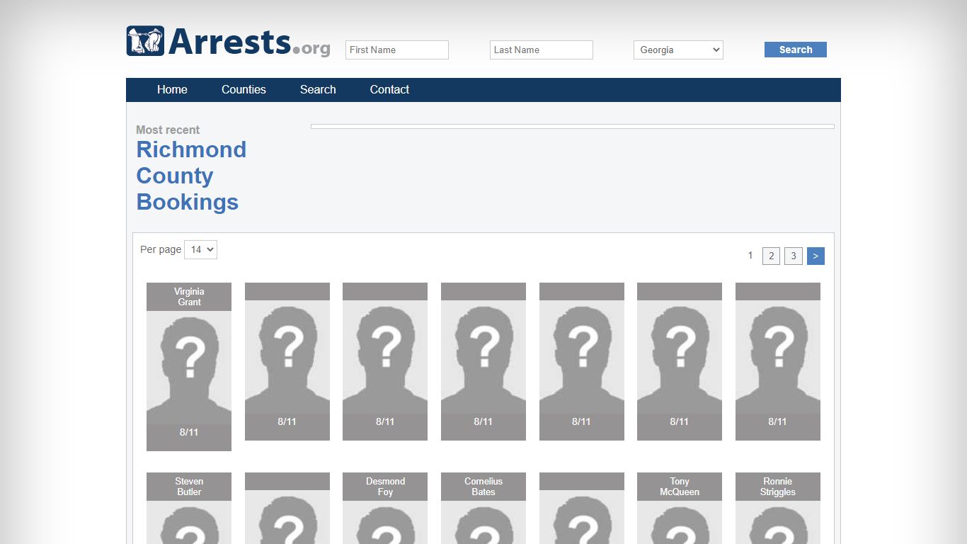 Richmond County Arrests and Inmate Search